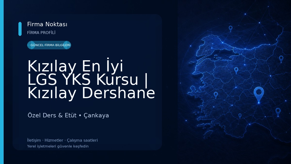 Kızılay En İyi LGS YKS Kursu | Kızılay Dershane | Net Kazanım Butik Kurs Merkezi Ankara Özel Ders & Etüt