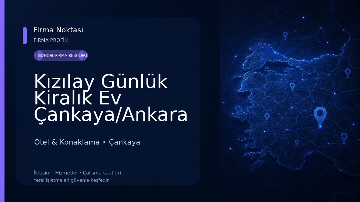 Kızılay Günlük Kiralık Ev Çankaya/Ankara