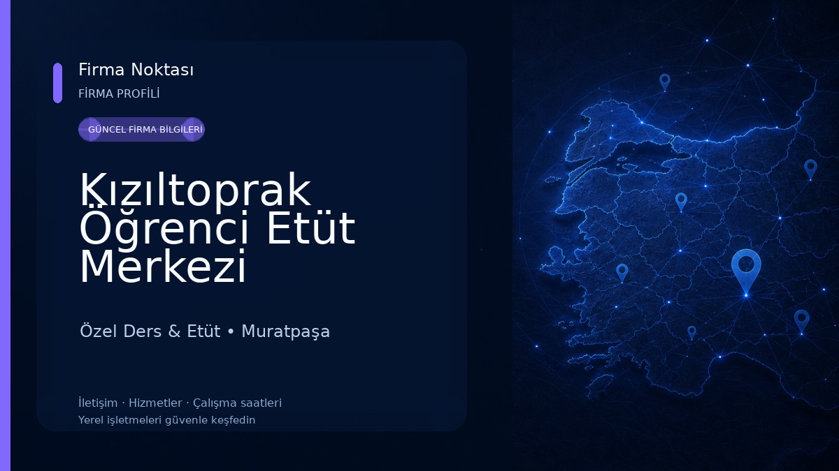 Kızıltoprak Öğrenci Etüt Merkezi Özel Ders & Etüt