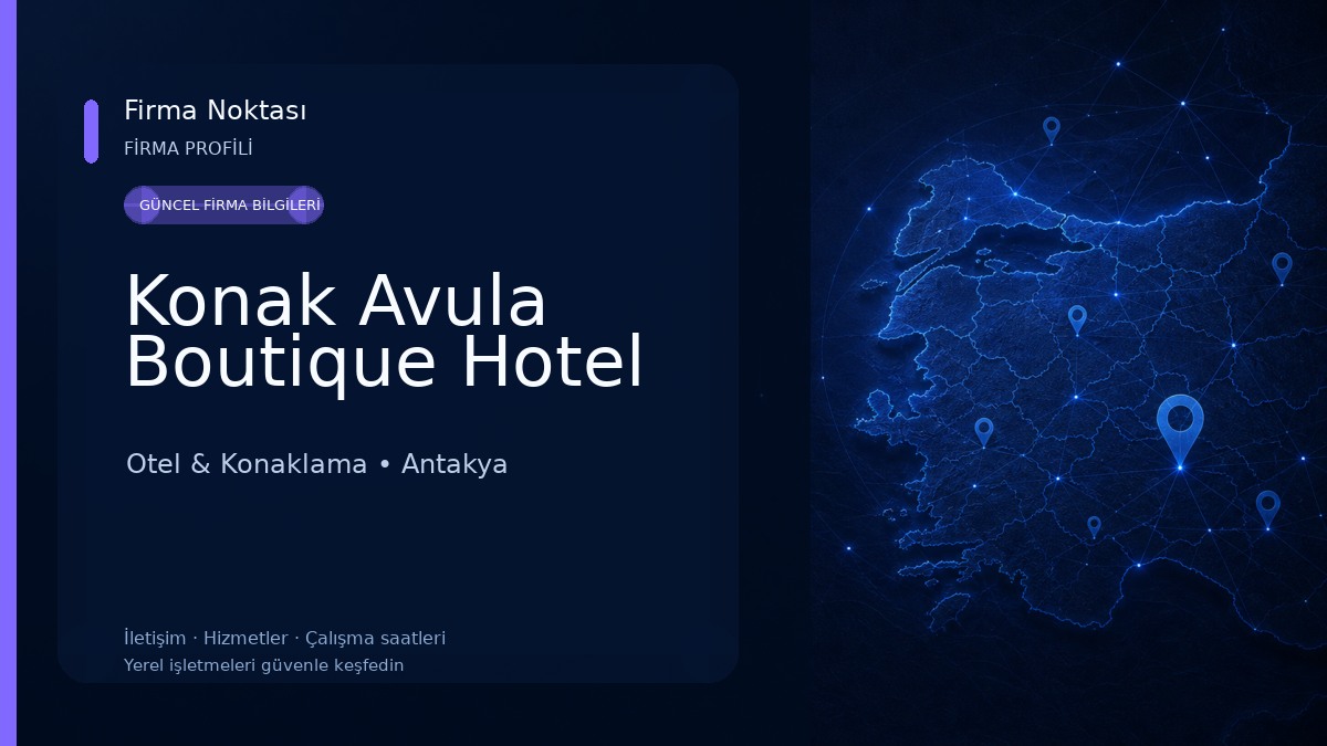 Konak Avula Boutique Hotel Otel & Konaklama
