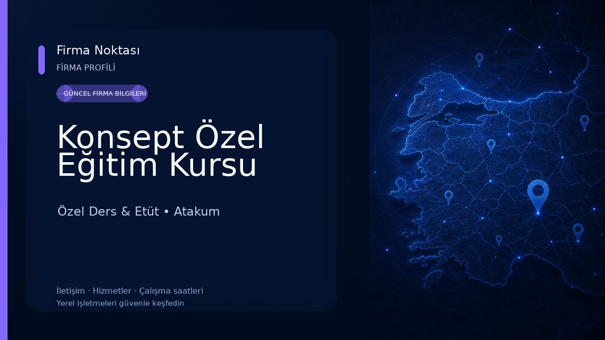 Konsept Özel Eğitim Kursu Özel Ders & Etüt