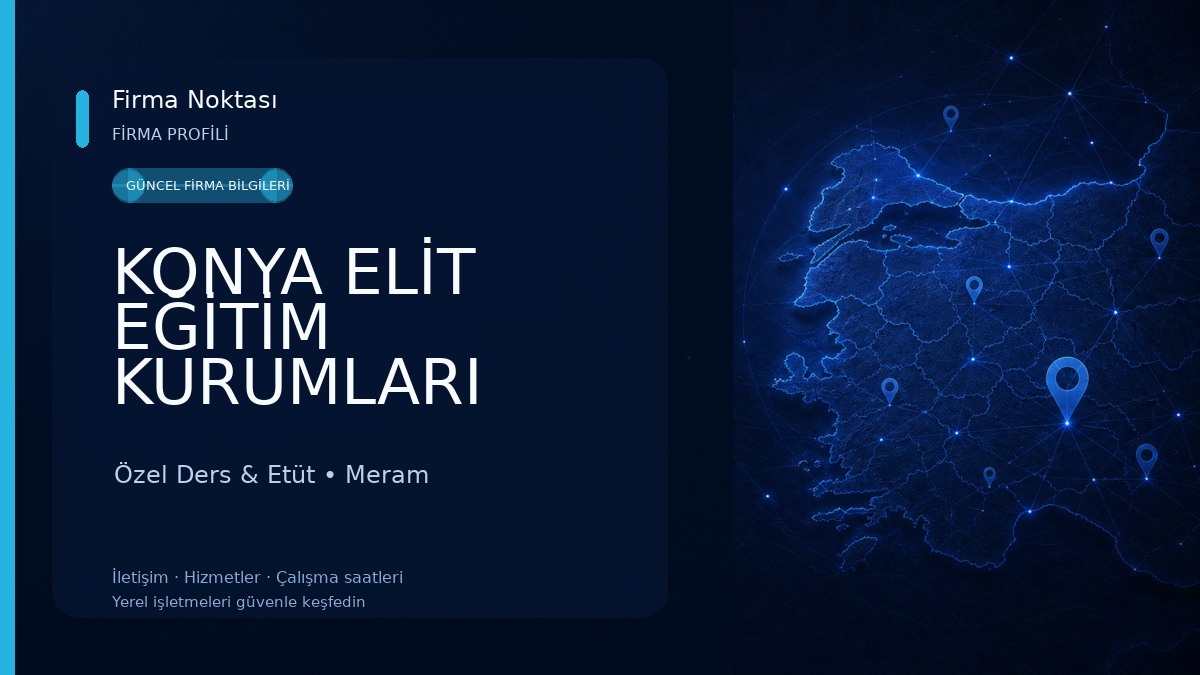 KONYA ELİT EĞİTİM KURUMLARI Özel Ders & Etüt