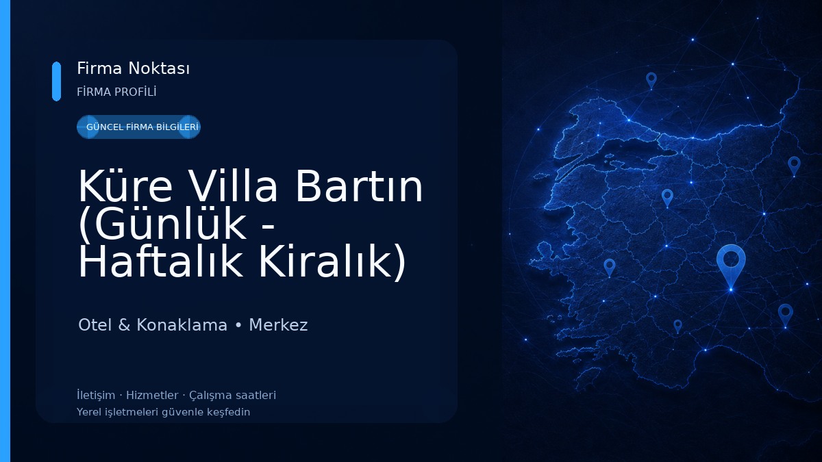 Küre Villa Bartın (Günlük - Haftalık Kiralık)