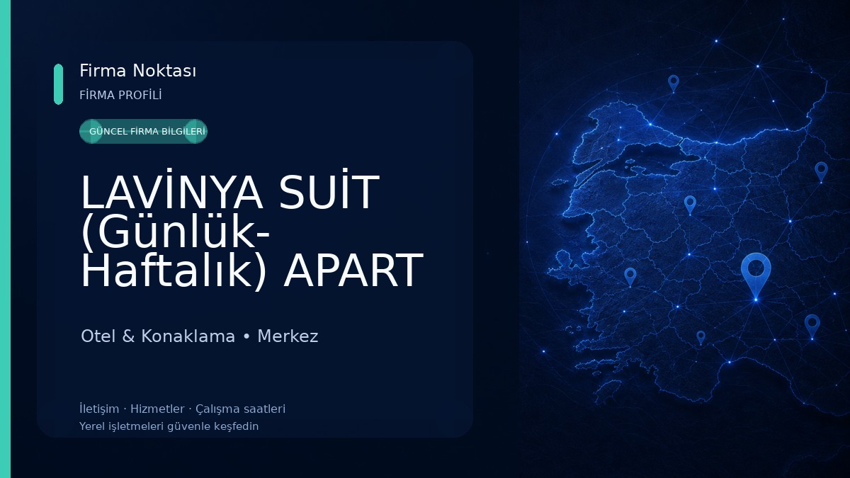 LAVİNYA SUİT (Günlük- Haftalık) APART Otel & Konaklama
