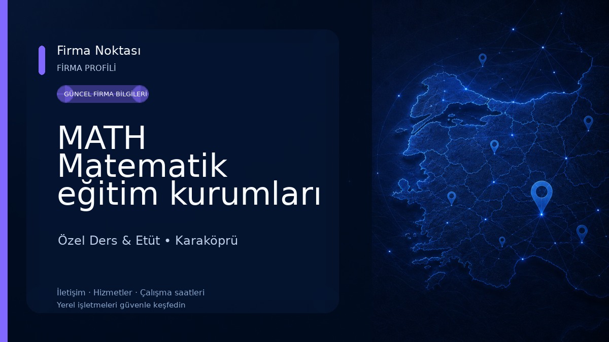 MATH Matematik eğitim kurumları