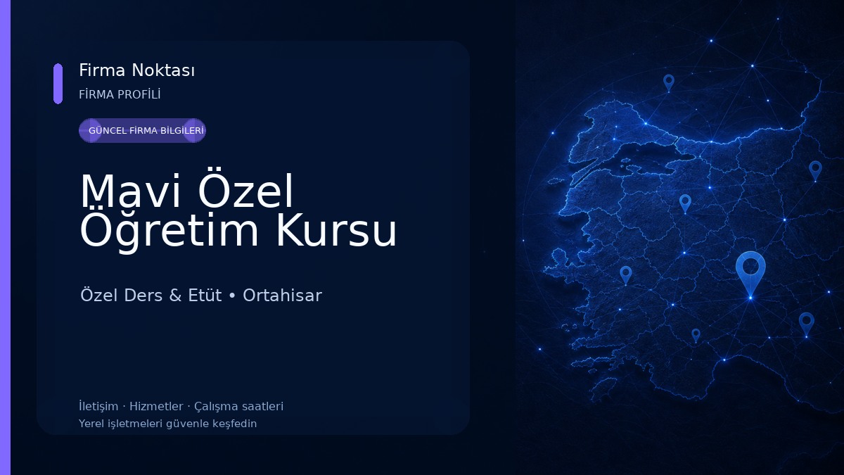 Mavi Özel Öğretim Kursu Özel Ders & Etüt