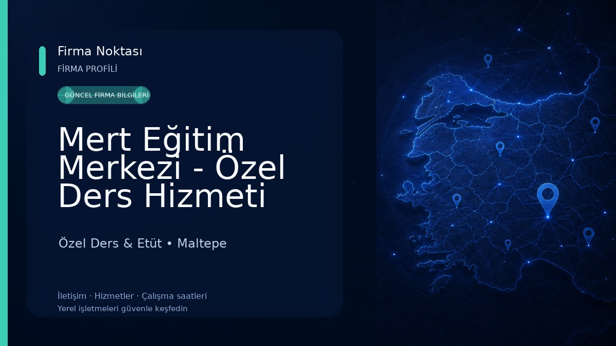 Mert Eğitim Merkezi - Özel Ders Hizmeti Özel Ders & Etüt