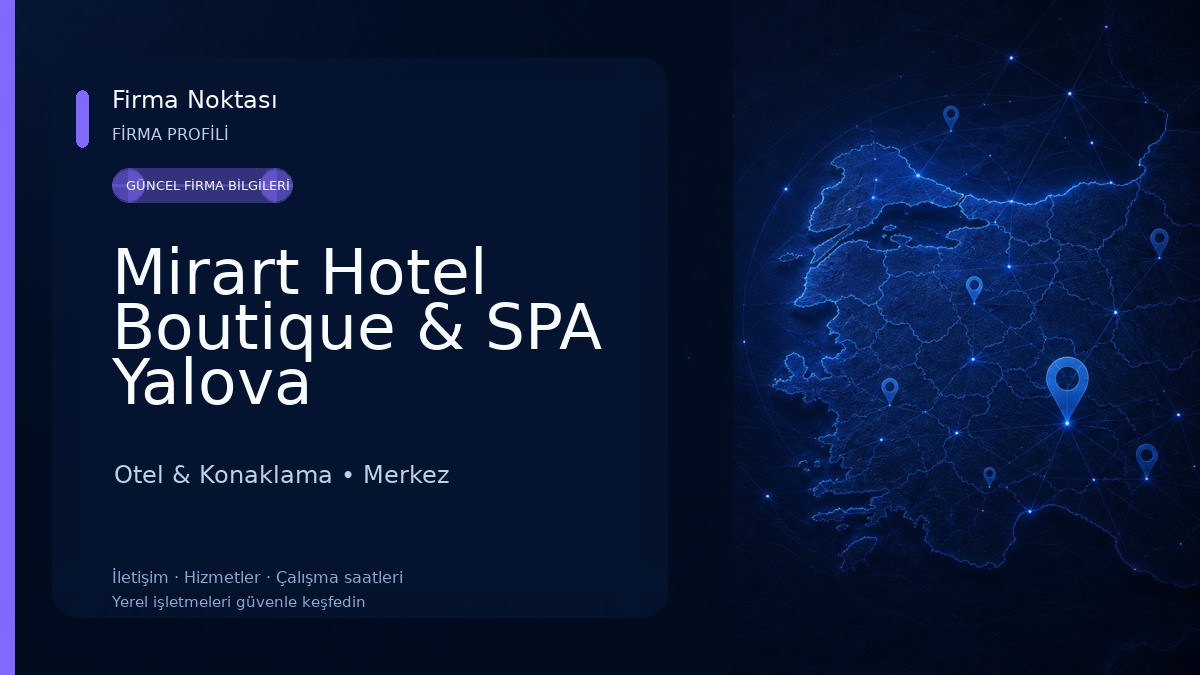 Mirart Hotel Boutique & SPA Yalova Otel & Konaklama
