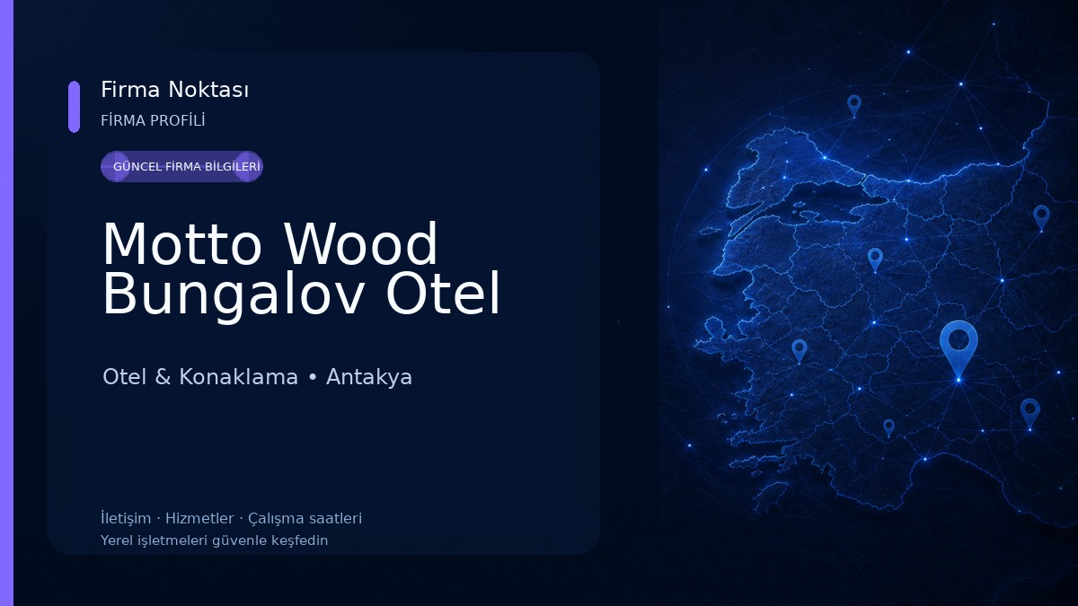 Motto Wood Bungalov Otel Otel & Konaklama