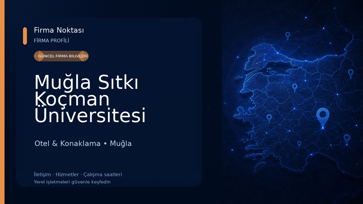 Muğla Sıtkı Koçman Üniversitesi Sosyal Tesisler Konuk Evi Otel & Konaklama