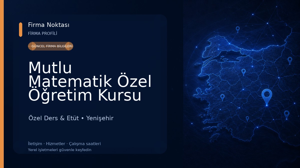 Mutlu Matematik Özel Öǧretim Kursu Özel Ders & Etüt