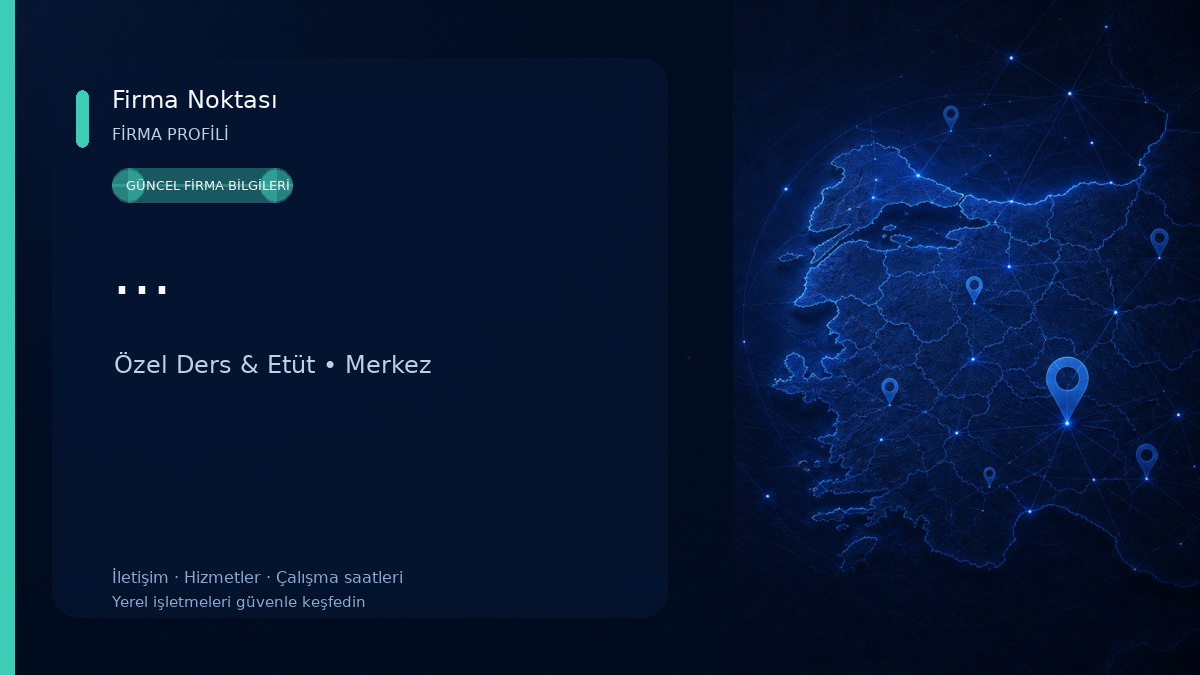 ... Özel Ders & Etüt