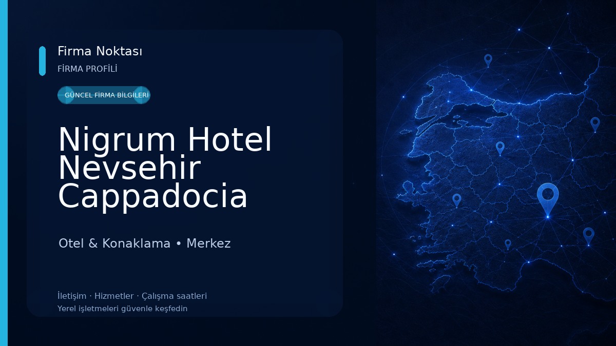Nigrum Hotel Nevsehir Cappadocia Otel & Konaklama