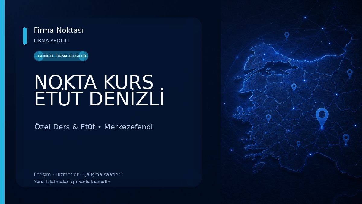 NOKTA KURS ETÜT DENİZLİ Özel Ders & Etüt