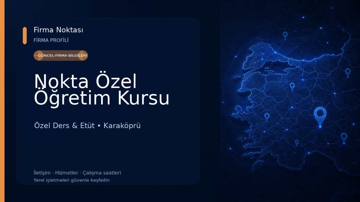 Nokta Özel Öğretim Kursu Özel Ders & Etüt
