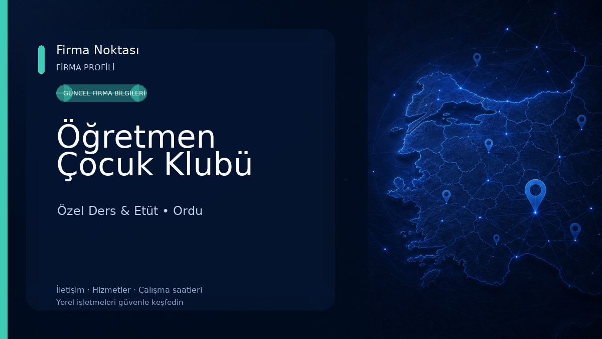 Öğretmen Çocuk Klubü Özel Ders & Etüt