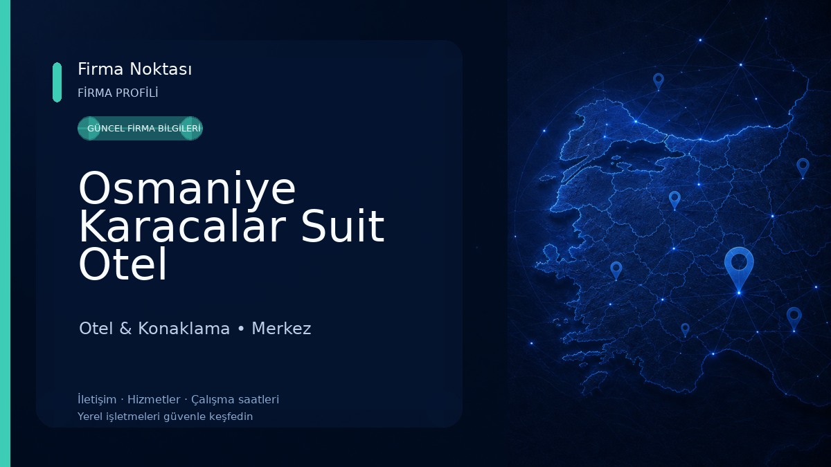 Osmaniye Karacalar Suit Otel Otel & Konaklama