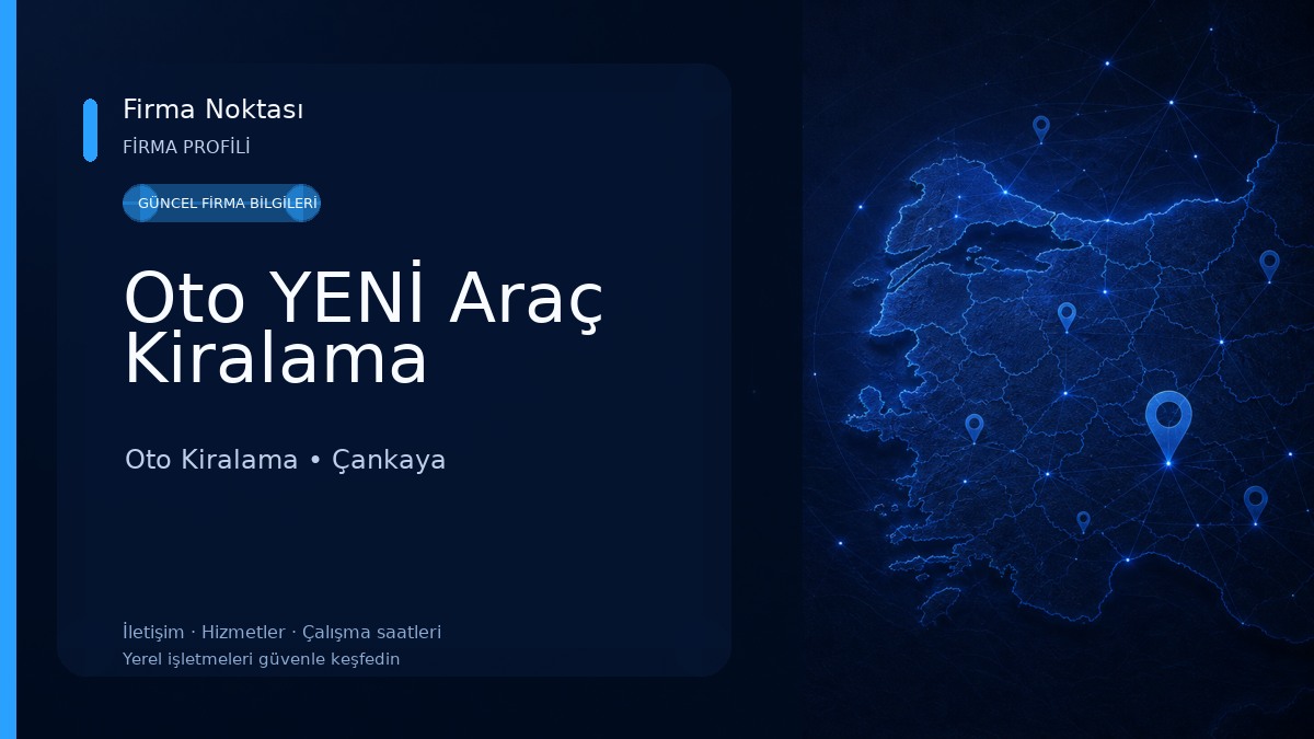 Oto YENİ Araç Kiralama Oto Kiralama