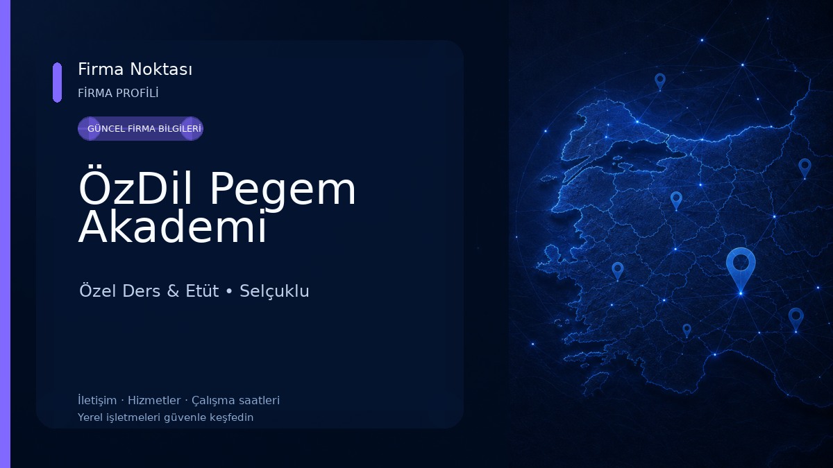 ÖzDil Pegem Akademi Özel Ders & Etüt