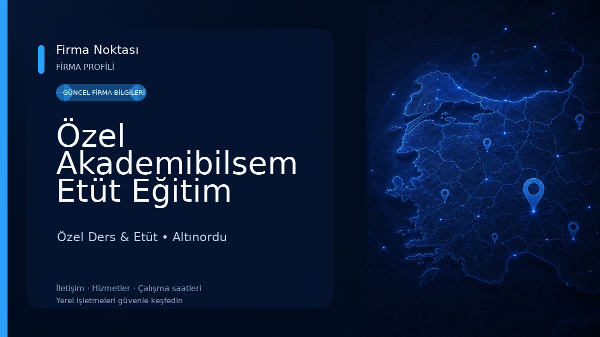 Özel Akademibilsem Etüt Eğitim Merkezi Özel Ders & Etüt