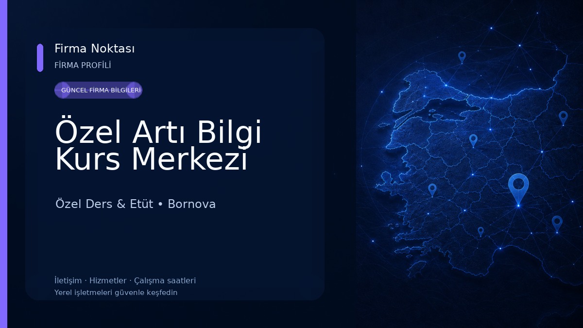 Özel Artı Bilgi Kurs Merkezi Özel Ders & Etüt