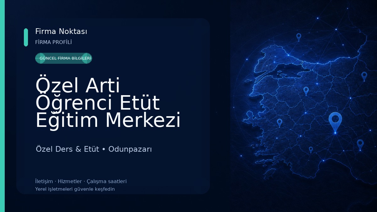 Özel Arti Öğrenci Etüt Eğitim Merkezi Özel Ders & Etüt