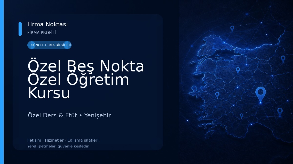 Özel Beş Nokta Özel Öğretim Kursu Özel Ders & Etüt