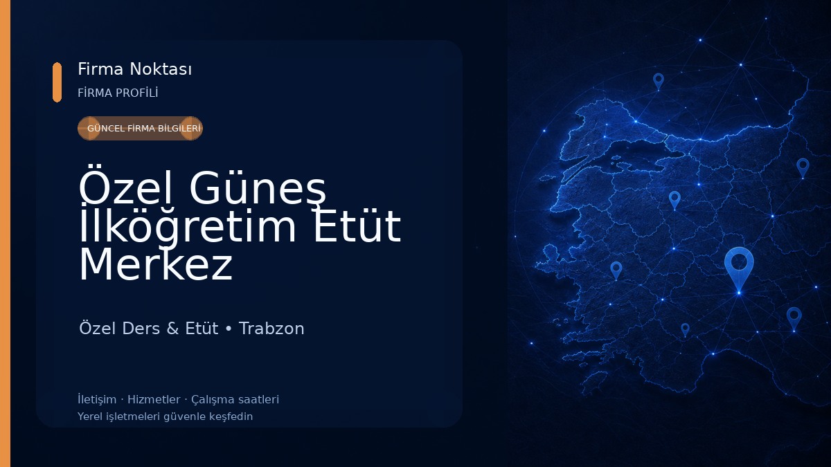 Özel Güneş İlköğretim Etüt Merkez Özel Ders & Etüt
