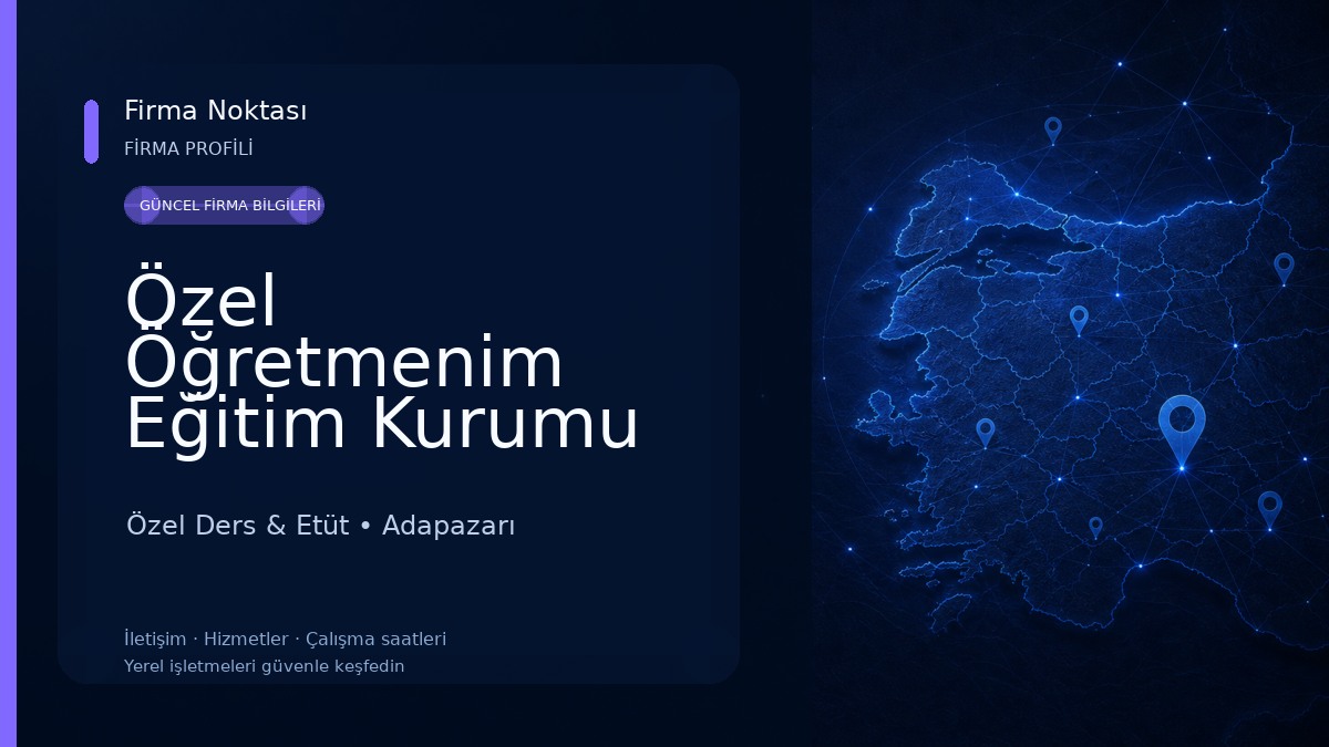 Özel Öğretmenim Eğitim Kurumu Özel Ders & Etüt
