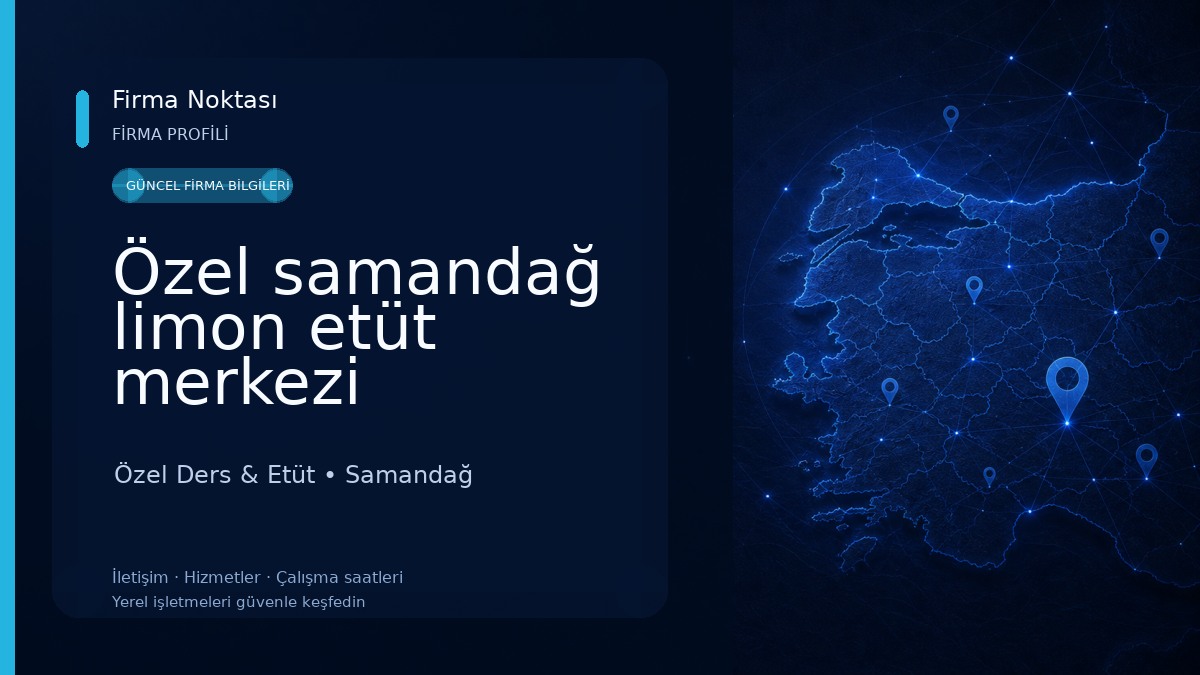 Özel samandağ limon etüt merkezi Özel Ders & Etüt