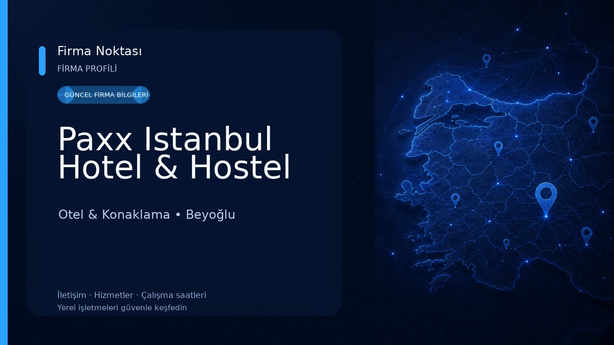 Paxx Istanbul Hotel & Hostel Otel & Konaklama