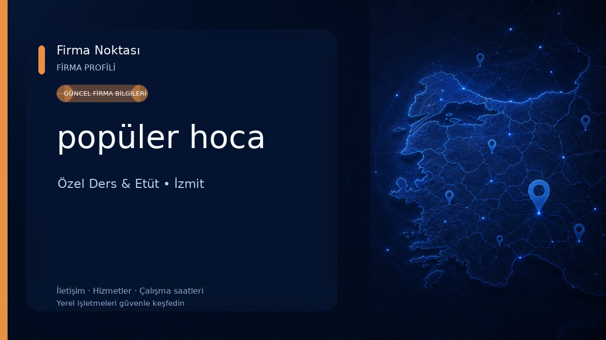 popüler hoca