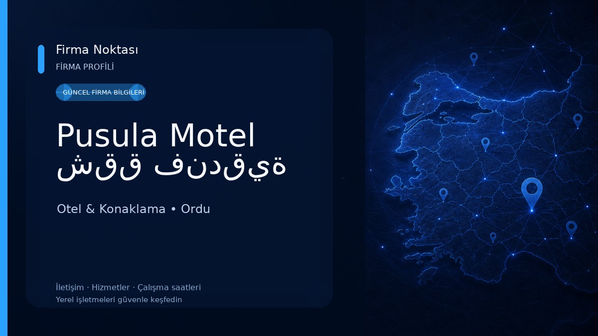Pusula Motel شقق فندقية Otel & Konaklama