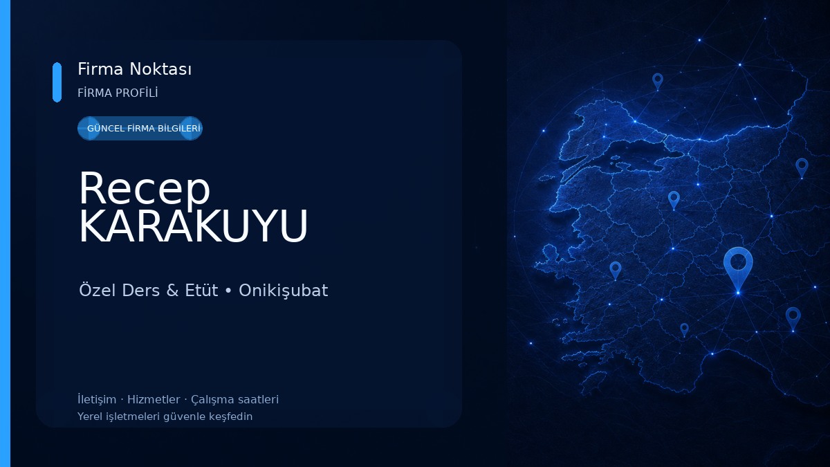 Recep KARAKUYU Özel Ders & Etüt