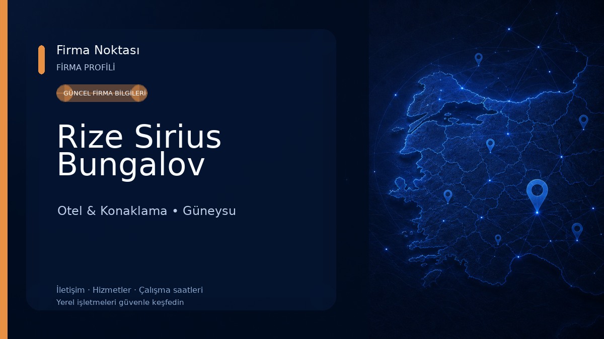 Rize Sirius Bungalov
