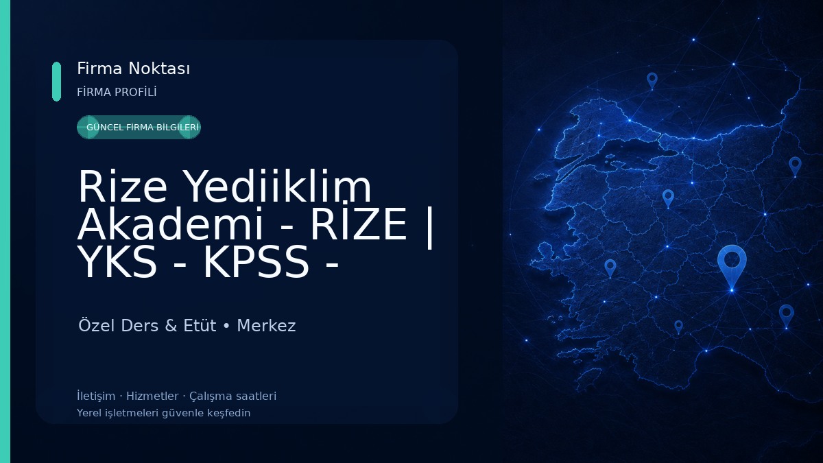 Rize Yediiklim Akademi - RİZE | YKS - KPSS - ALES - DGS - YDS Kursu