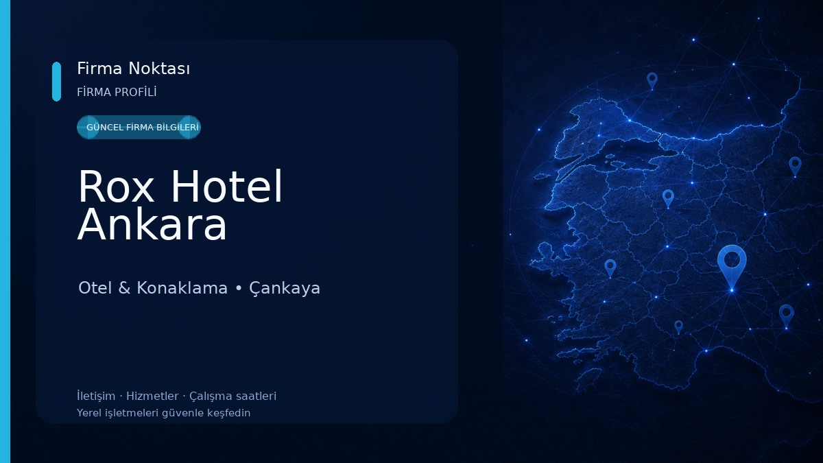 Rox Hotel Ankara Otel & Konaklama