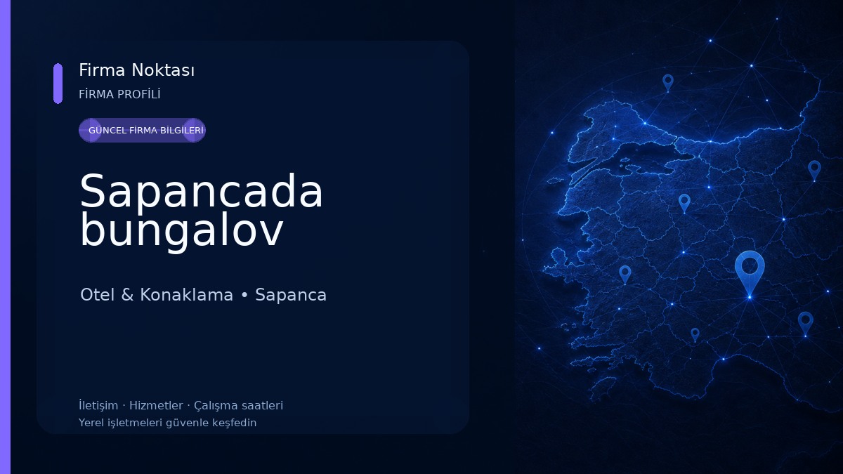 Sapancada bungalov