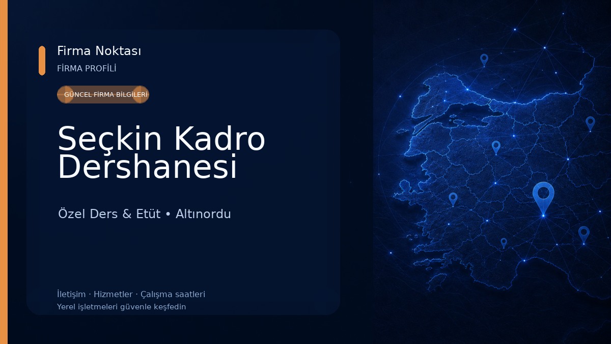 Seçkin Kadro Dershanesi Özel Ders & Etüt