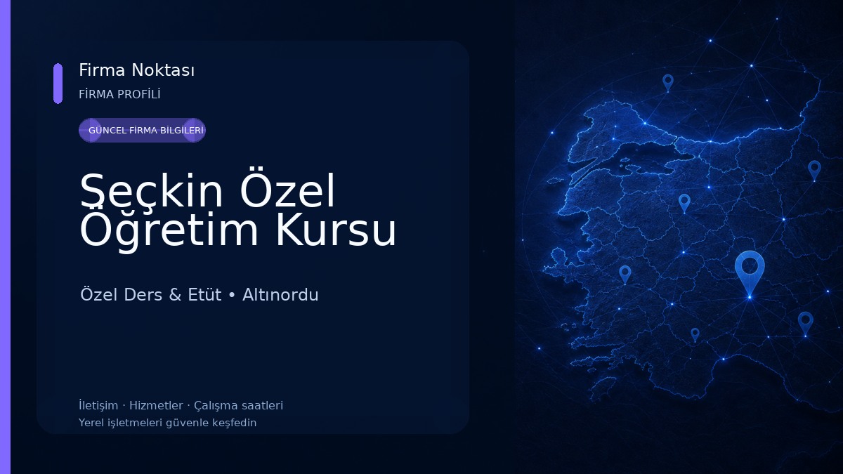Seçkin Özel Öğretim Kursu Özel Ders & Etüt