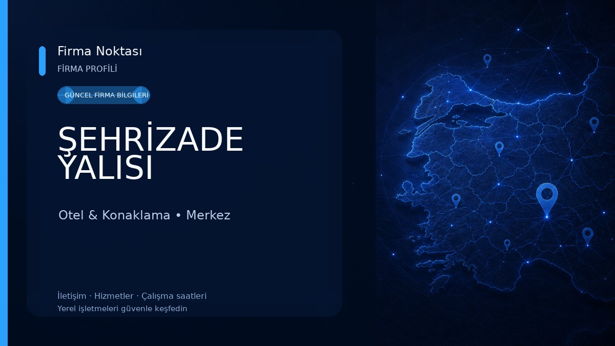 ŞEHRİZADE YALISI Otel & Konaklama