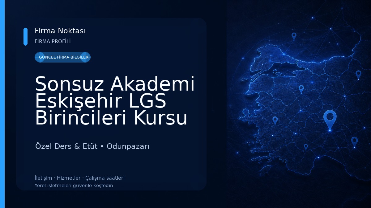 Sonsuz Akademi Eskişehir LGS Birincileri Kursu Özel Ders & Etüt