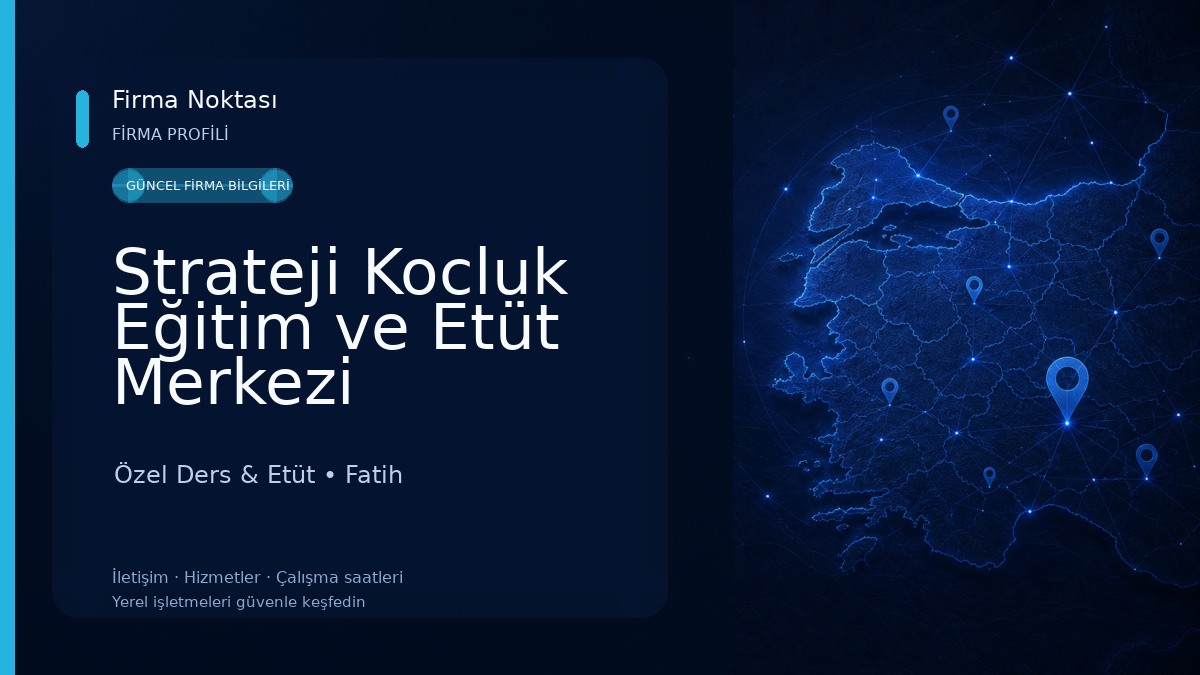 Strateji Kocluk Eğitim ve Etüt Merkezi