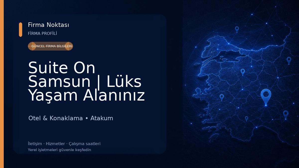 Suite On Samsun | Lüks Yaşam Alanınız