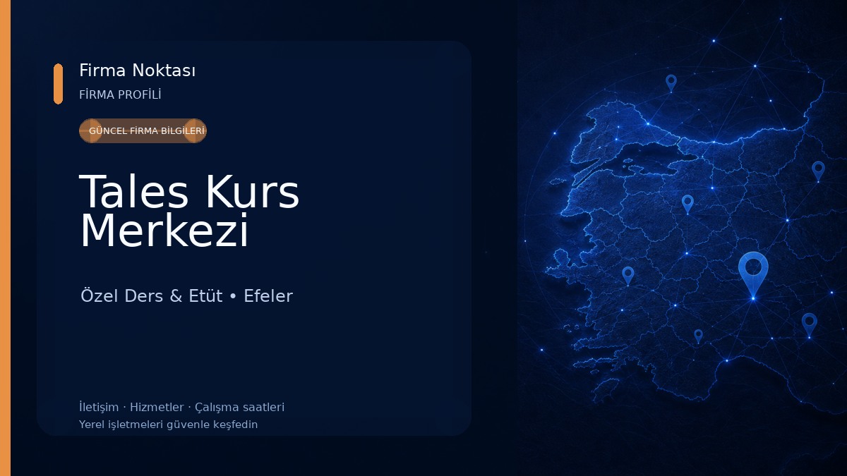 Tales Kurs Merkezi Özel Ders & Etüt