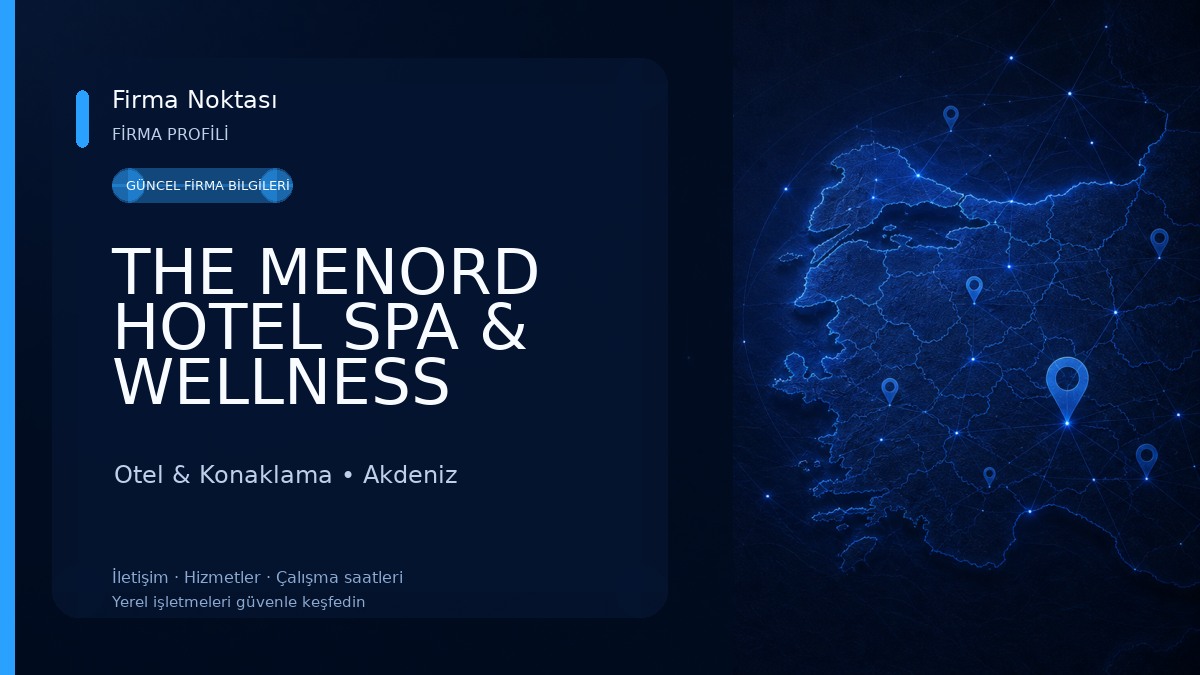 THE MENORD HOTEL SPA & WELLNESS Otel & Konaklama