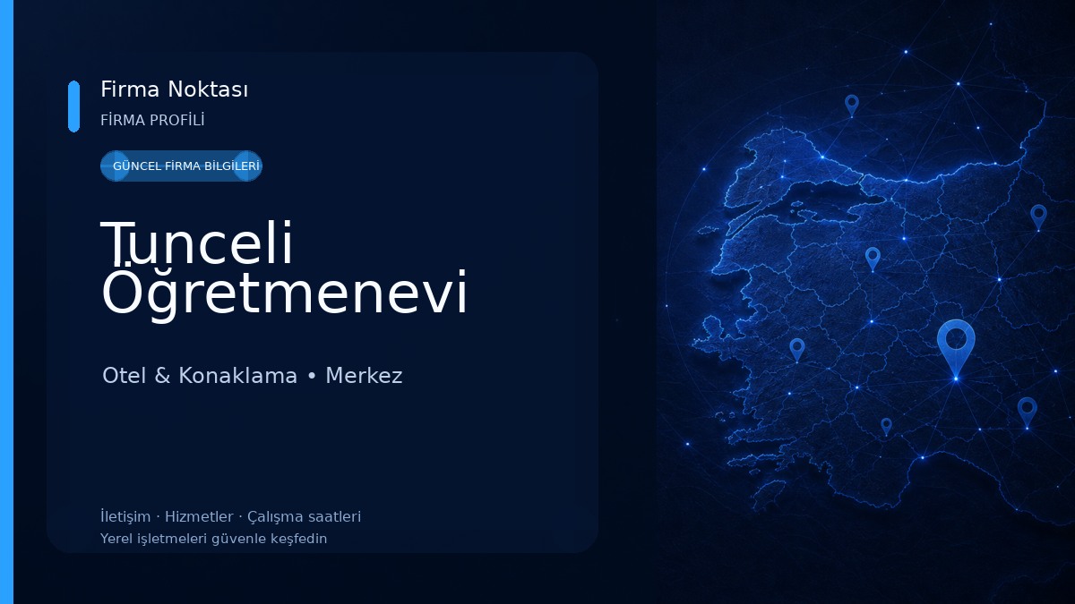 Tunceli Öğretmenevi Otel & Konaklama
