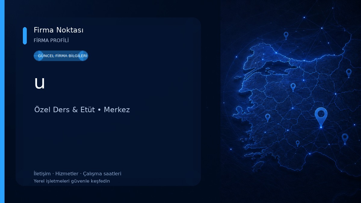 u Özel Ders & Etüt