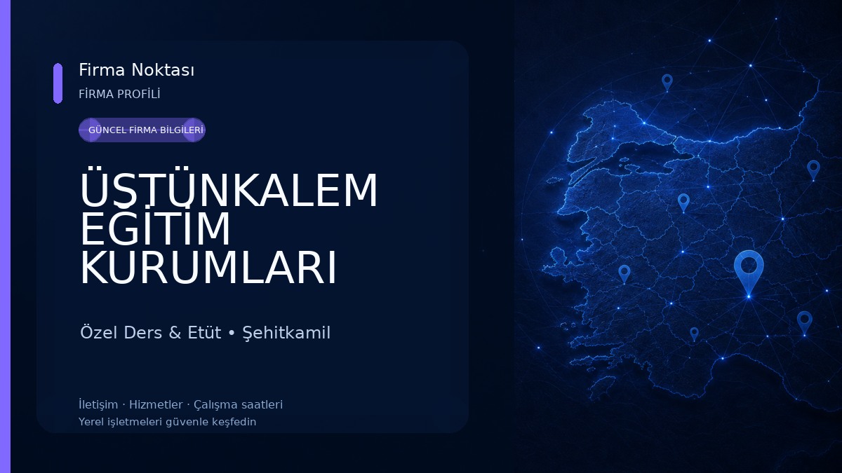 ÜSTÜNKALEM EĞİTİM KURUMLARI Özel Ders & Etüt