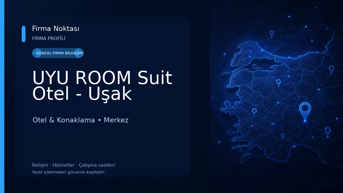 UYU ROOM Suit Otel - Uşak Otel & Konaklama